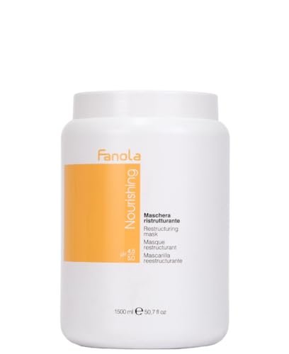 Fanola Restructuring Mask, Nourishing and Detangling Action for Dry and Frizzy Hair, Enriched Formula with Milk Proteins, 1500