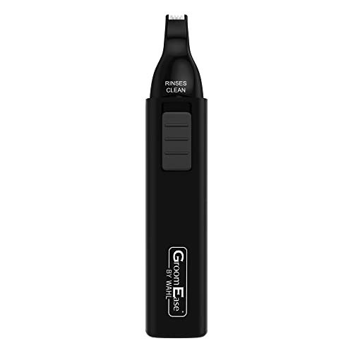 GroomEase by Wahl Ear and Nose Trimmer, Personal Trimmer, Trimmers for Men and Women, Nose Ear and Eyebrow Trimming, Rinse Clean Blade, Easy to Use, Cordless