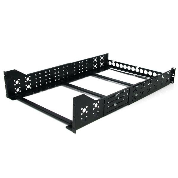 STARTECH.COM 3U Universal Server Rack Rails - TAA Compliant Fixed Mounting Rails