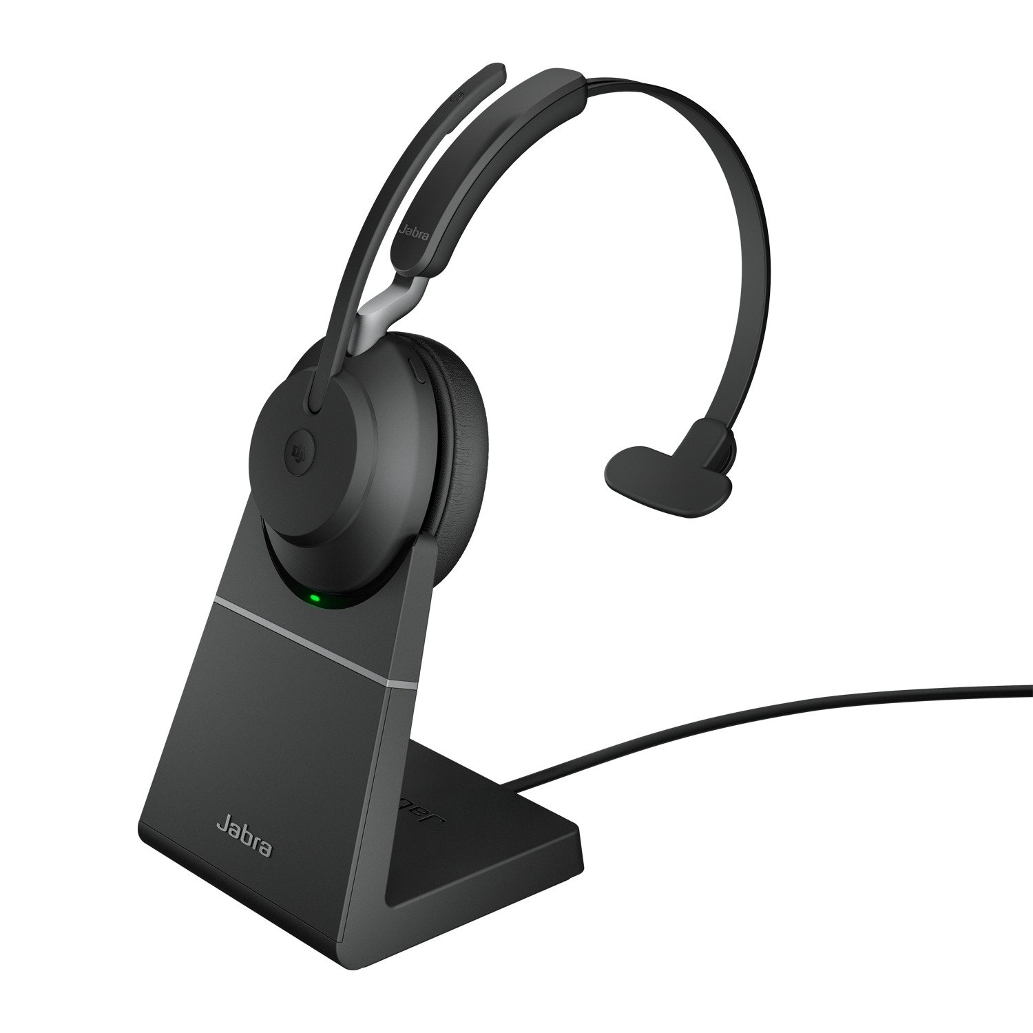 Jabra Evolve2 65 Link 390 USB-A MS Teams Certified Mono with Desk stand Black
