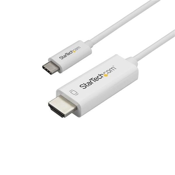 STARTECH.COM 3ft (1m) USB C to HDMI Cable, 4K 60Hz USB Type C to HDMI 2.0 Video Adapter Cable, Thund