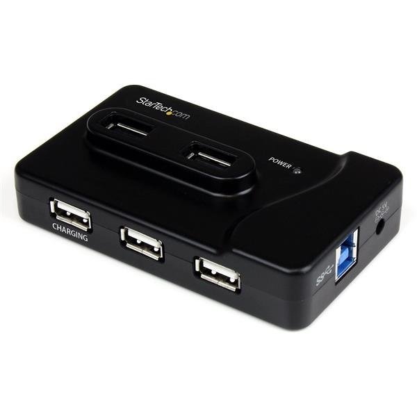 STARTECH.COM 7 Port USB Hub - 2 x USB 3A, 4 x USB 2A, 1 x Dedicated Charging Port