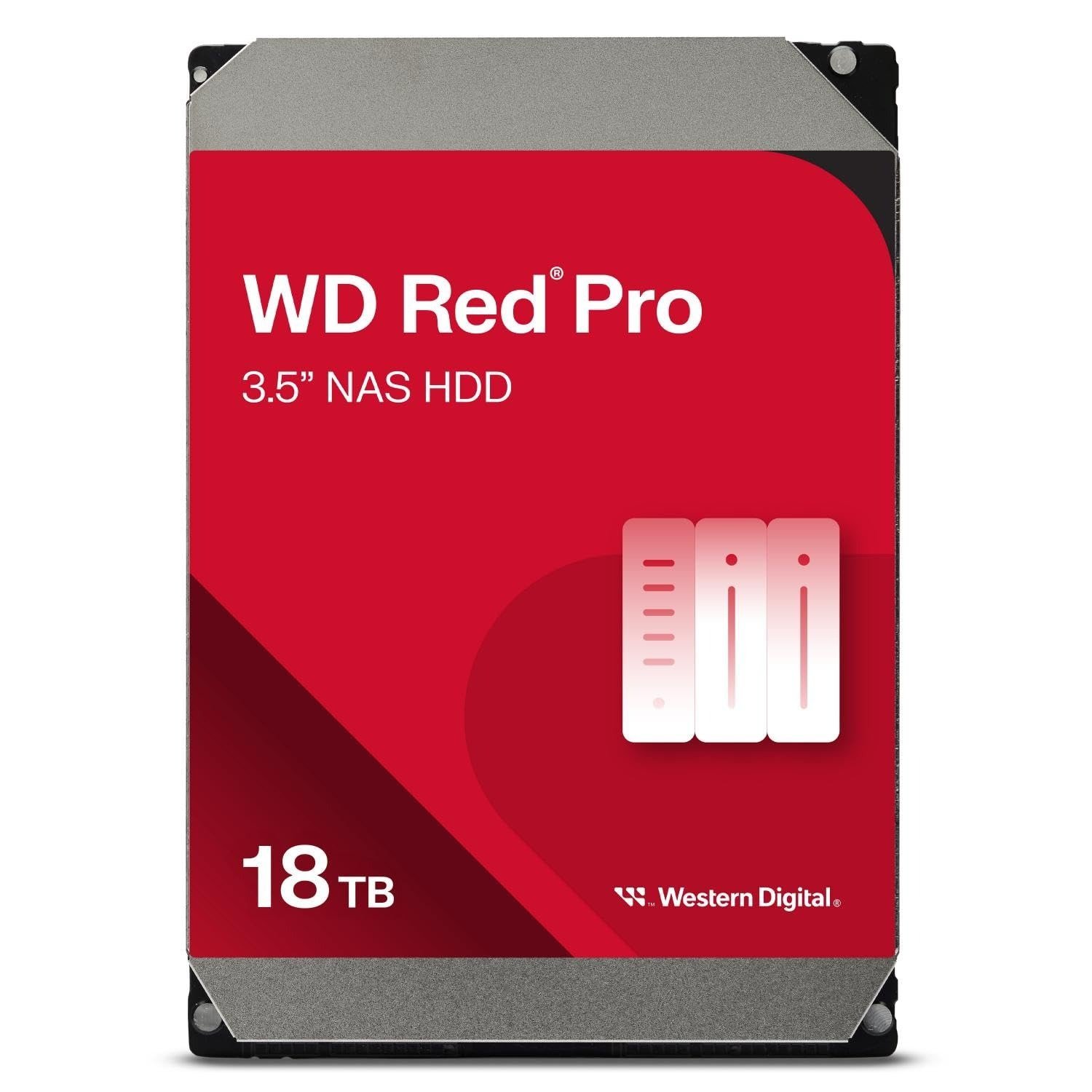 WD Red Pro 18TB NAS 3.5" Internal Hard Drive - 7200 RPM Class, SATA 6 Gb/s, CMR Recording Technology, 512MB Cache