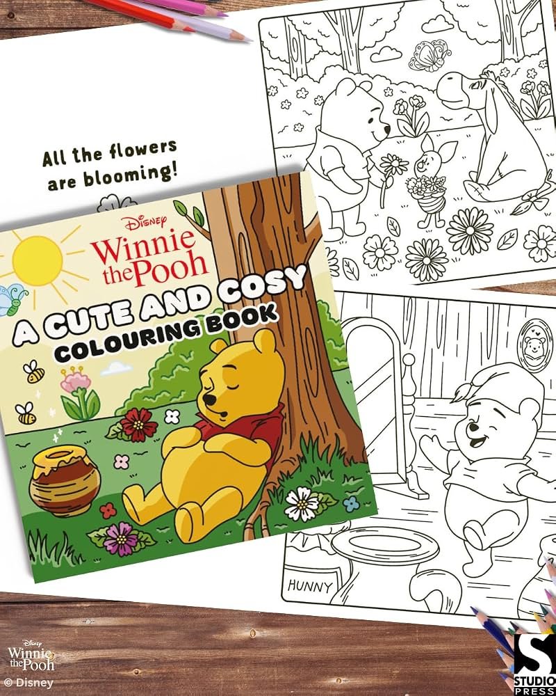Disney Winnie the Pooh: A Cute and Cosy Colouring Book